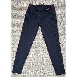 Gym People Leggings Womens Large Black High Waisted Pocket NWT